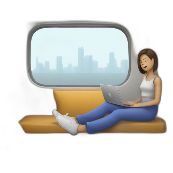 Une personne assise sur un canapé en train d'écouter avec un air sérieux comme 🧐 emoji