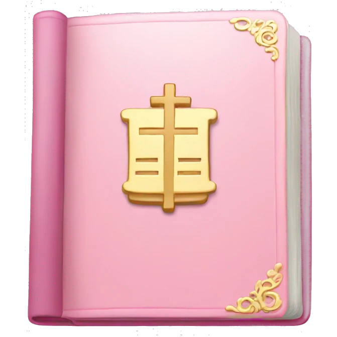 light pink bible emoji