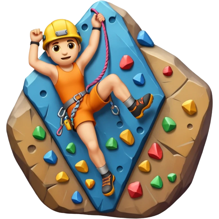 My emoji rock climbing emoji