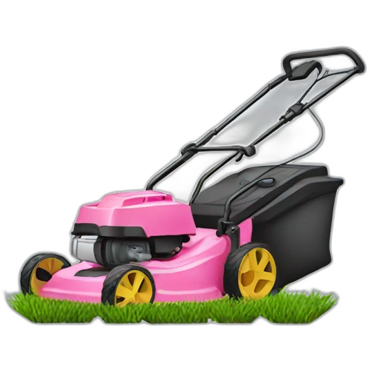 pink-lawnmower emoji