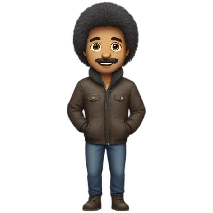 man with body fur emoji