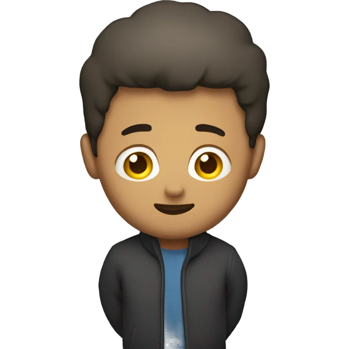 Men stand behind wall emoji