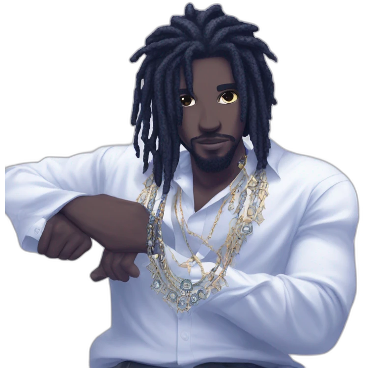 jeweled solo man portrait emoji