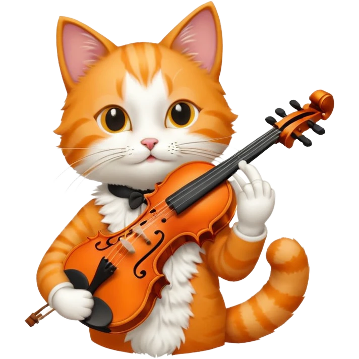 cat play violin emoji