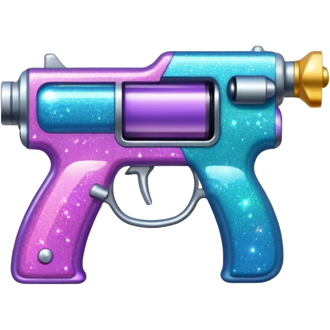 glitter gun emoji