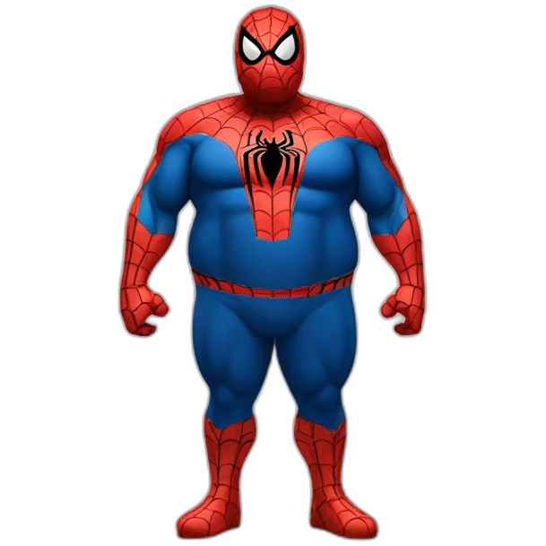 Fat spiderman emoji