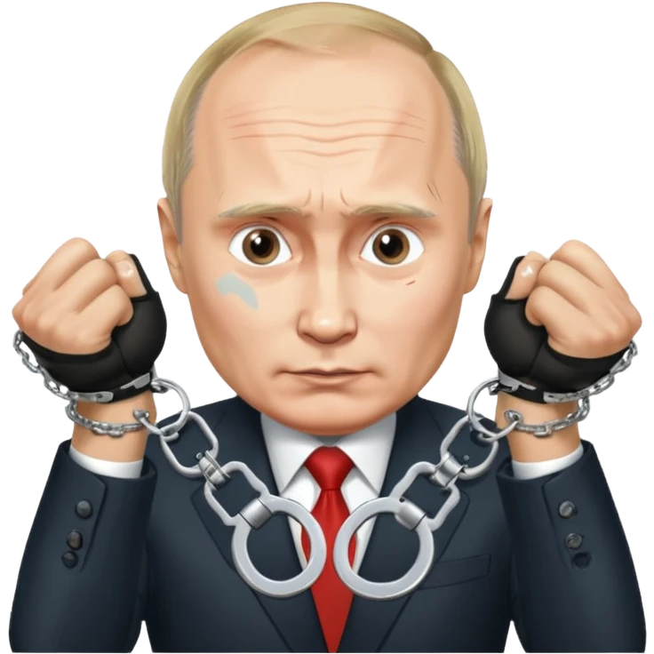 путин рзрывает наручники emoji