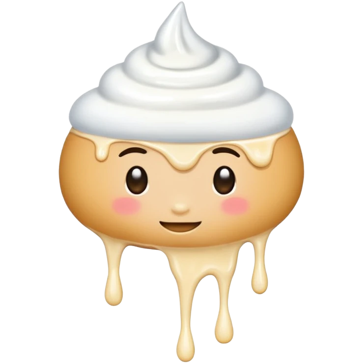 Booty with cream dripping emoji