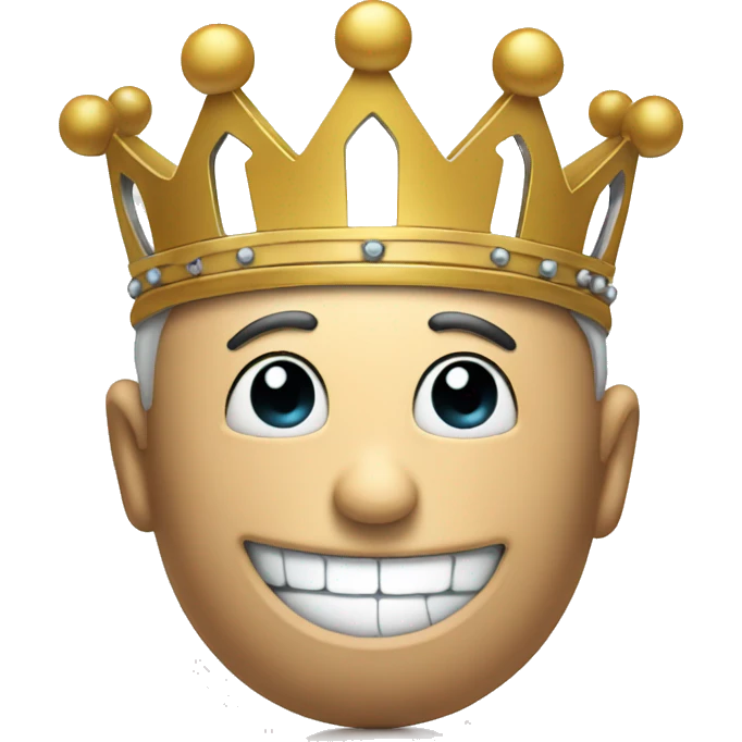 smiling Puzzle piece crown emoji