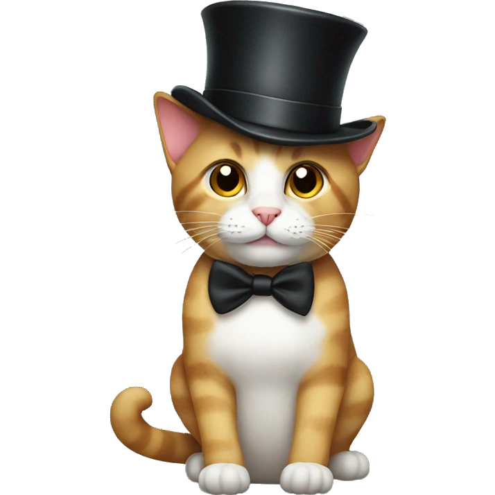 cat with tophat emoji