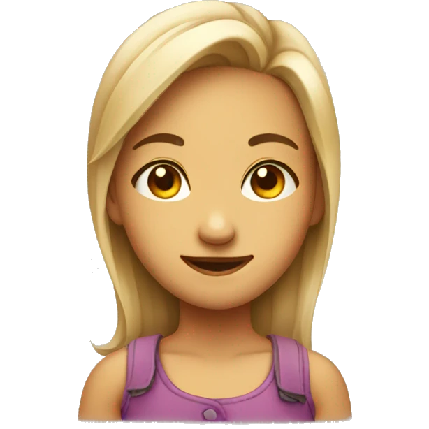 Girl smirking emoji