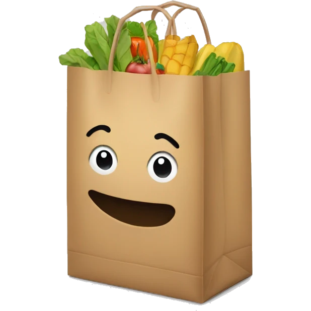 grocery bag emoji