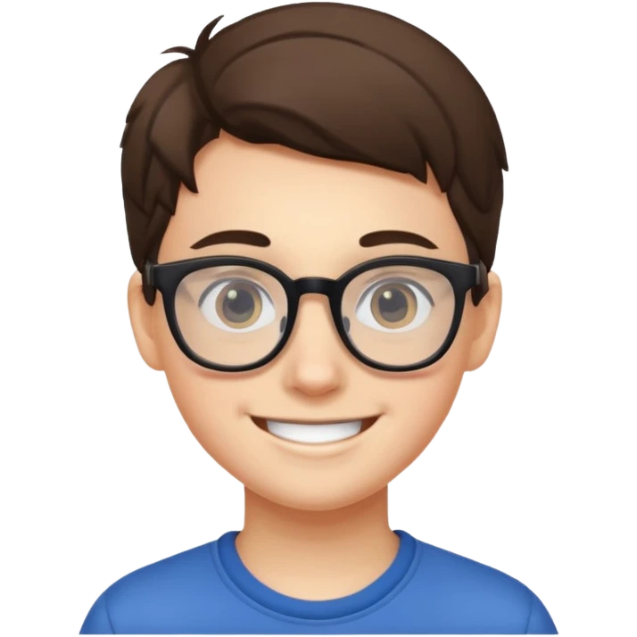 Glasses Wearing Teen emoji