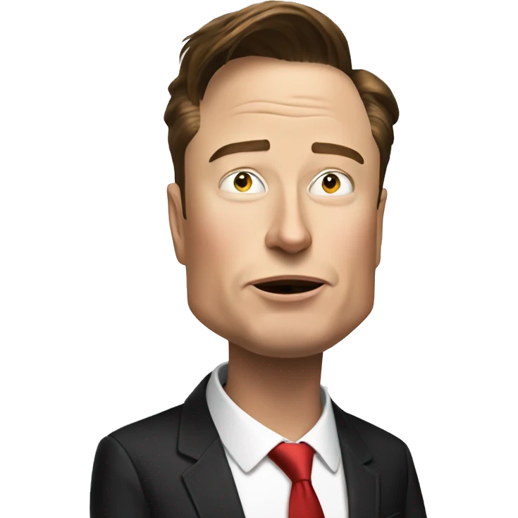 Elon Musk as Trump emoji
