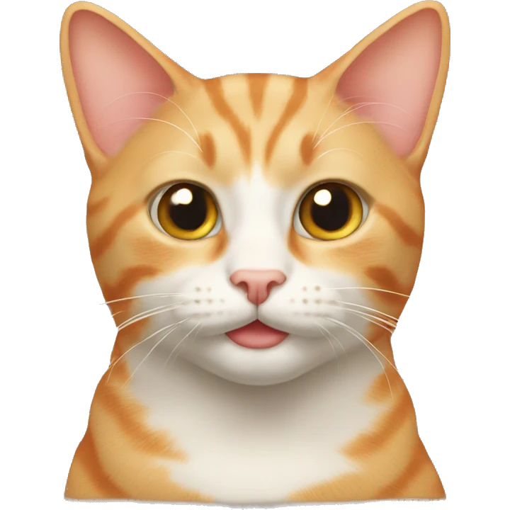 cream orange tabby cat emoji