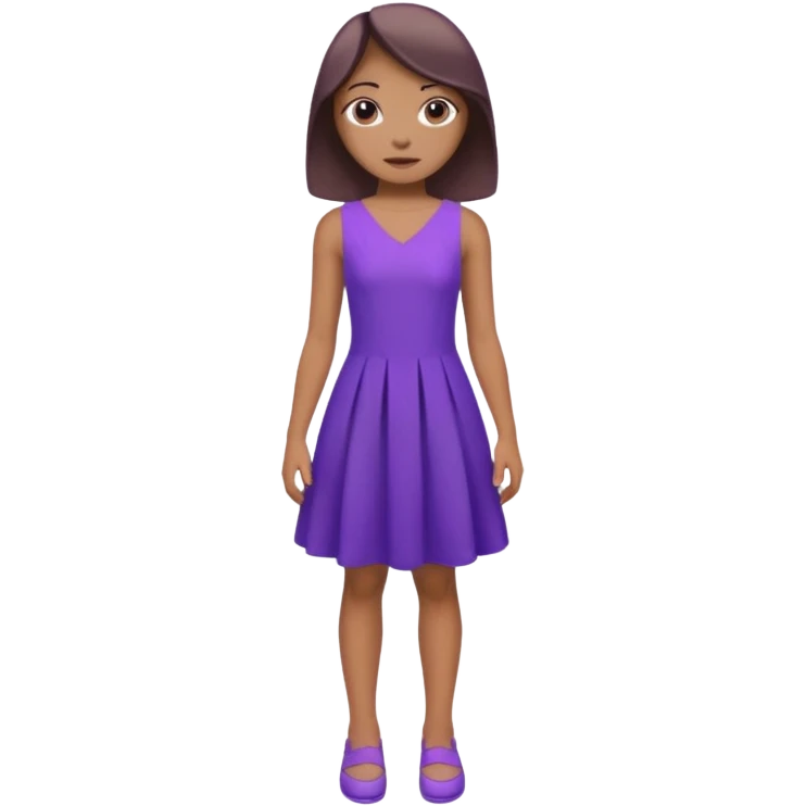 👗🧍‍♀️ merge this emojis the dress should be purple on a girl full picture emoji