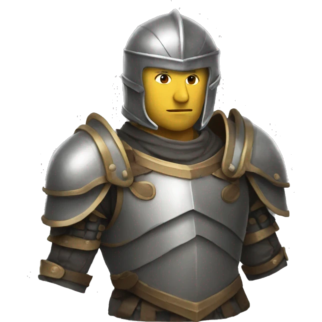 man with armor emoji