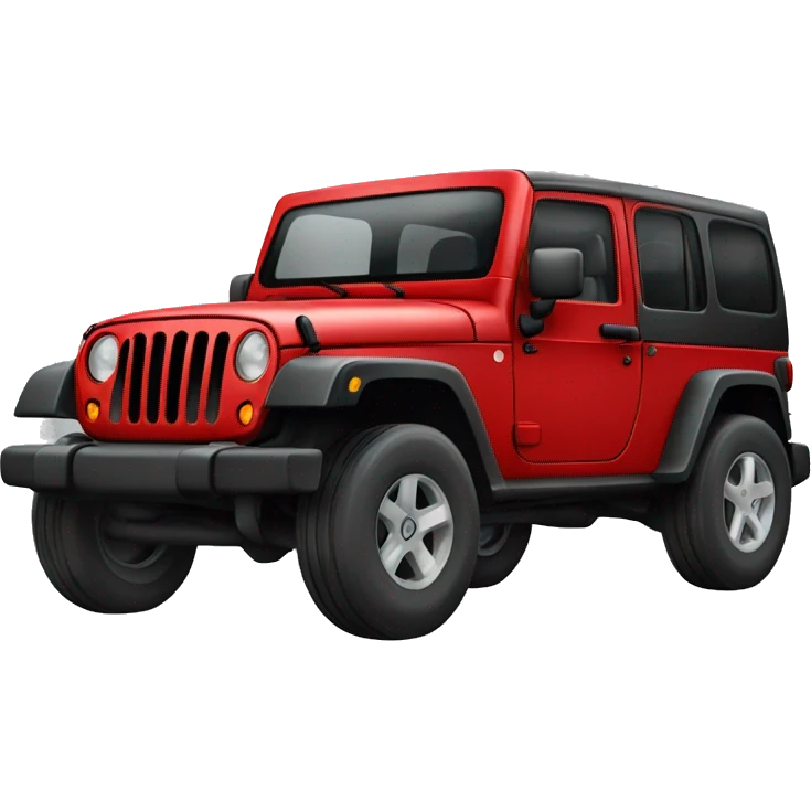 Jeep vermelho  emoji