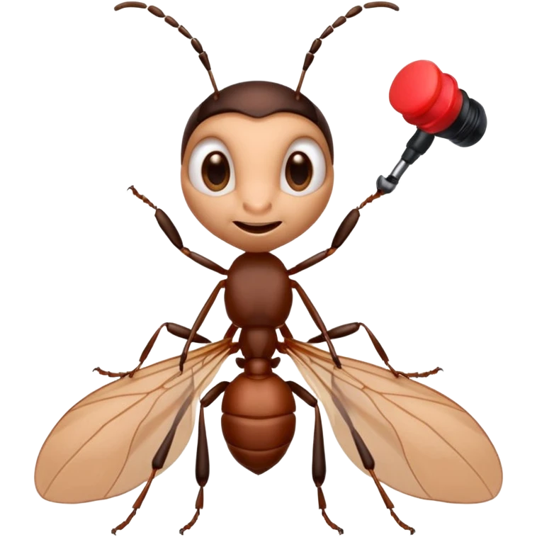 An ant that record the padkaat and name of that ant is Mansour Morchehzadeh that ant is a funny and fantasy emoji