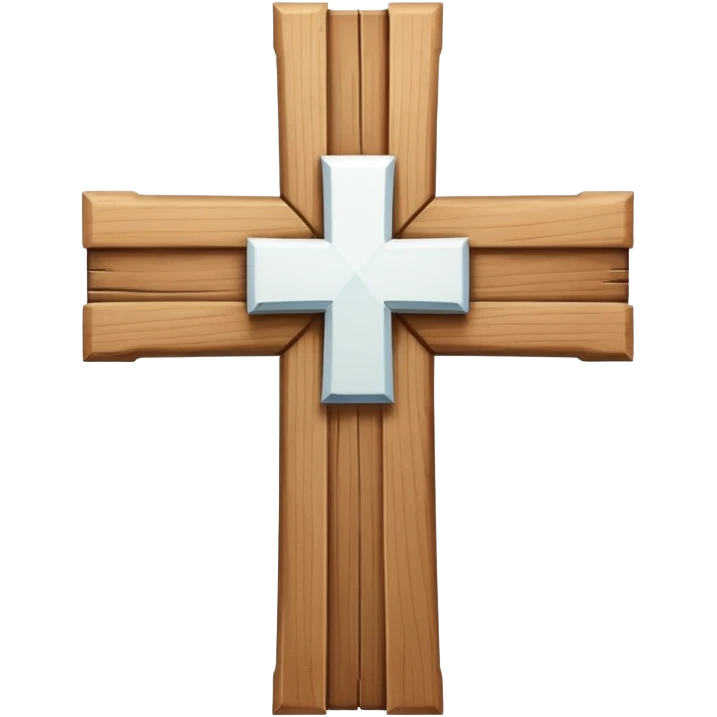 White cross with letter s on it emoji