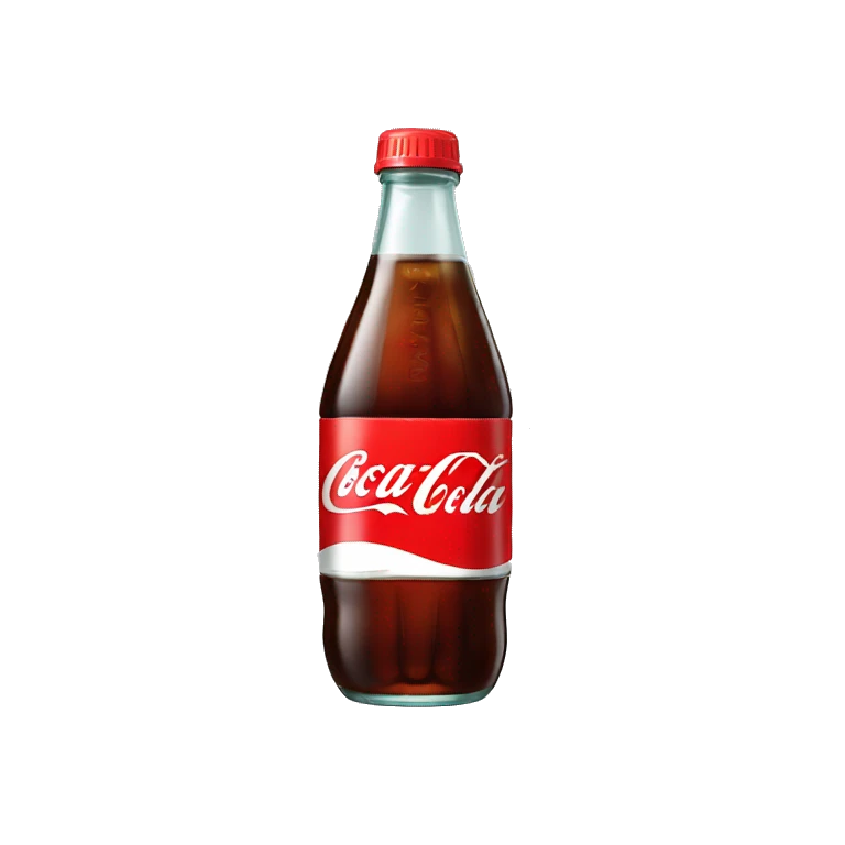 Kola bottle that looks like Coca Cola bottle emoji