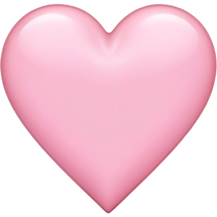 light pink heart emoji