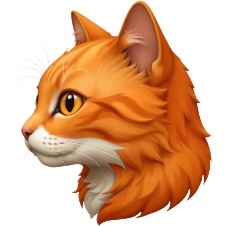 realistic cat from a side angle emoji