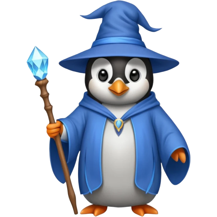 Penguin Wizard emoji