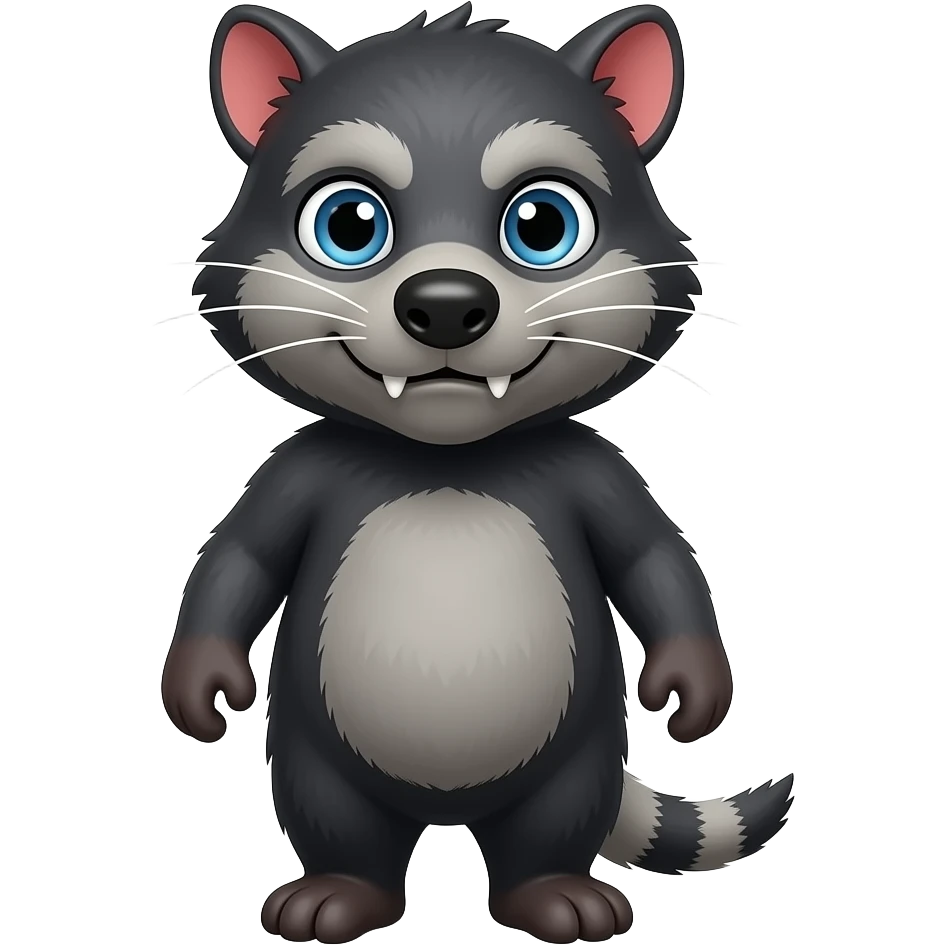 Tassie devil cartoon character emoji