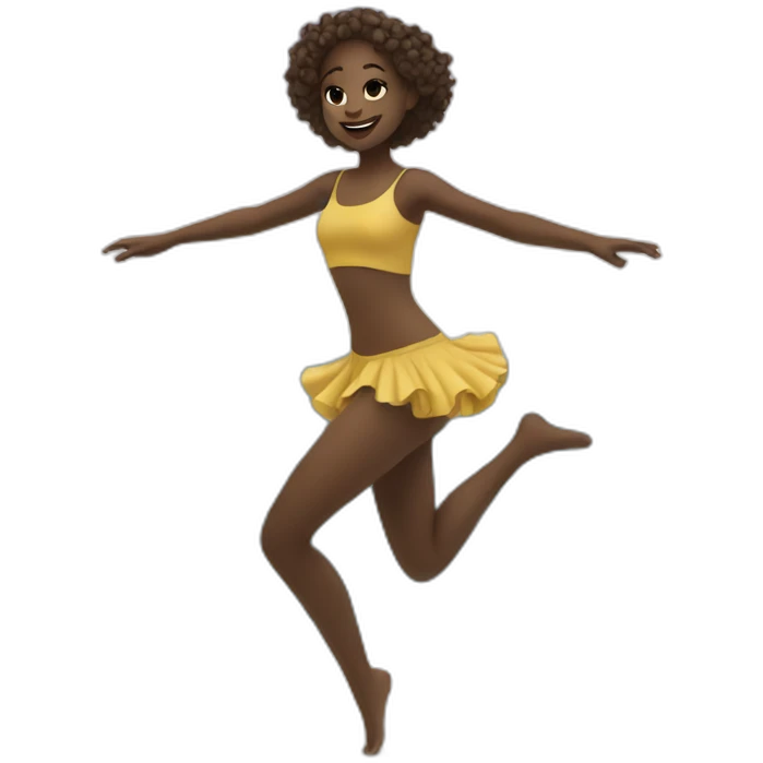 Girl dancing on the sea  emoji