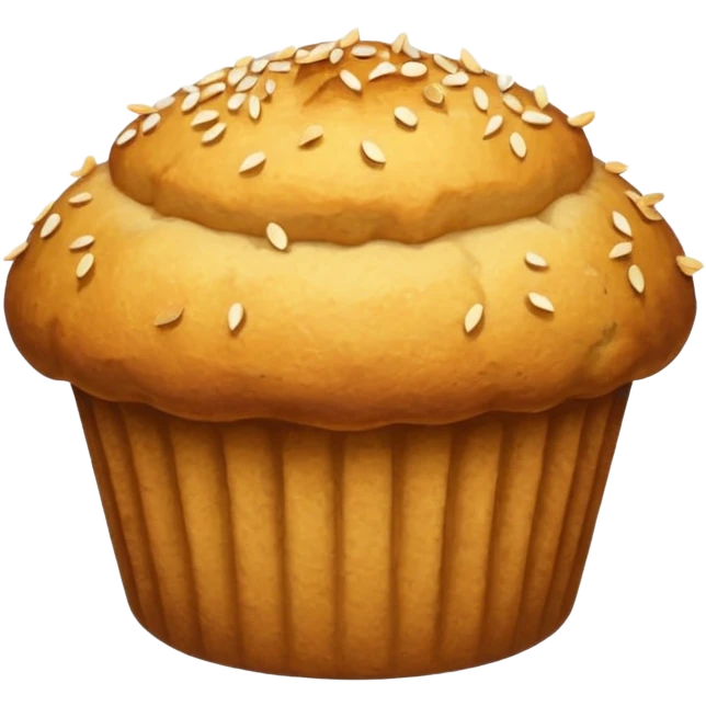 gold muffin emoji