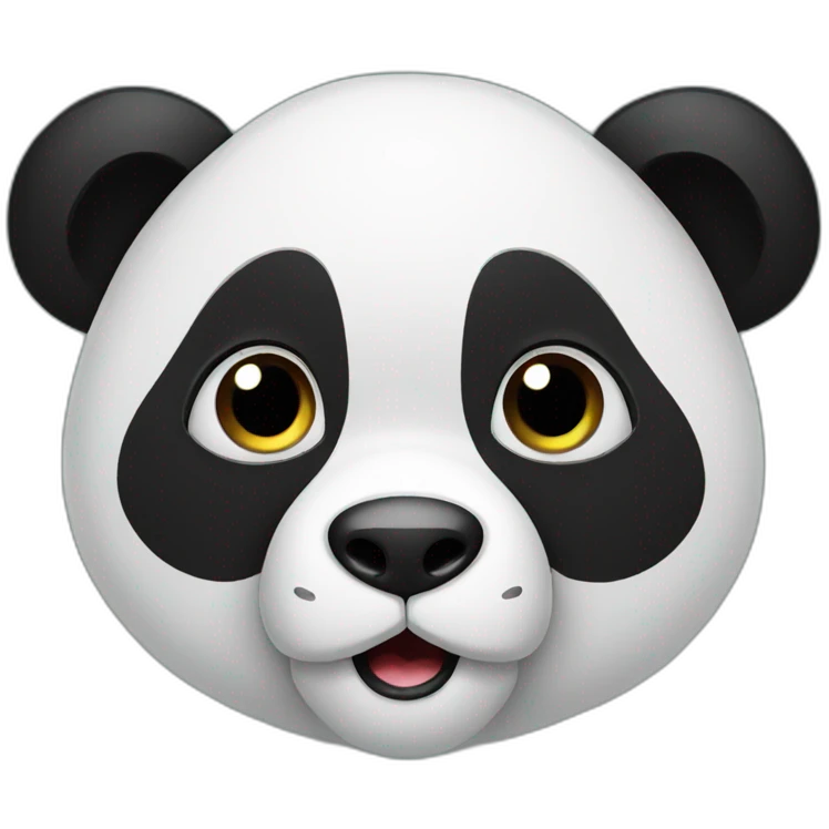 Panda curious emoji