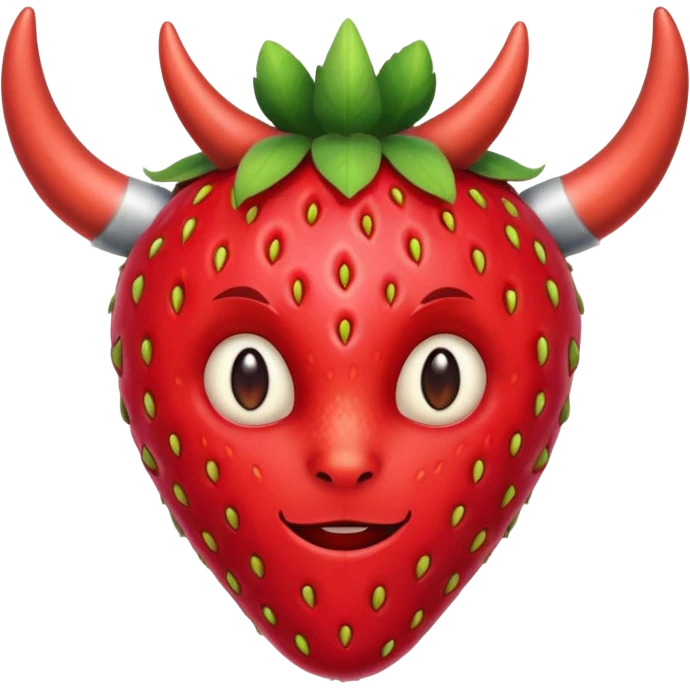  a strawberry with horns  emoji
