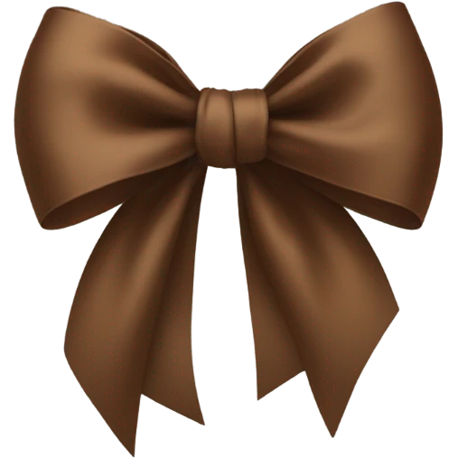 Brown bow emoji