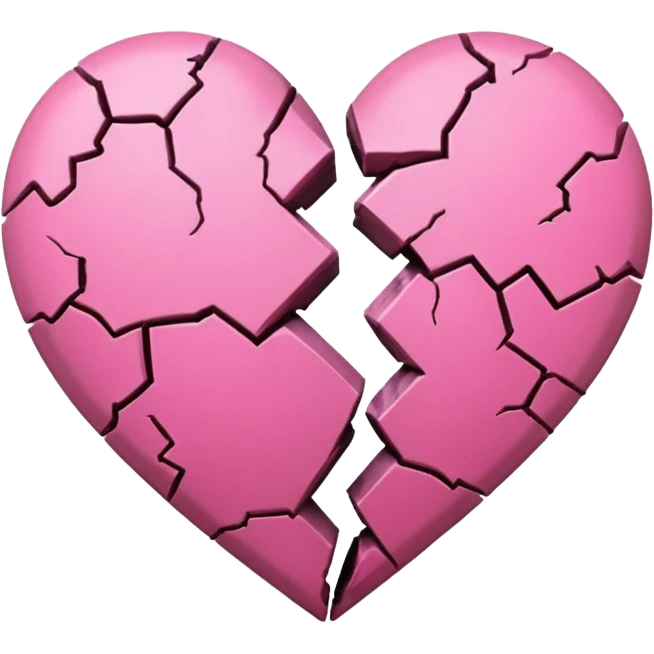 pink broken heart
 emoji