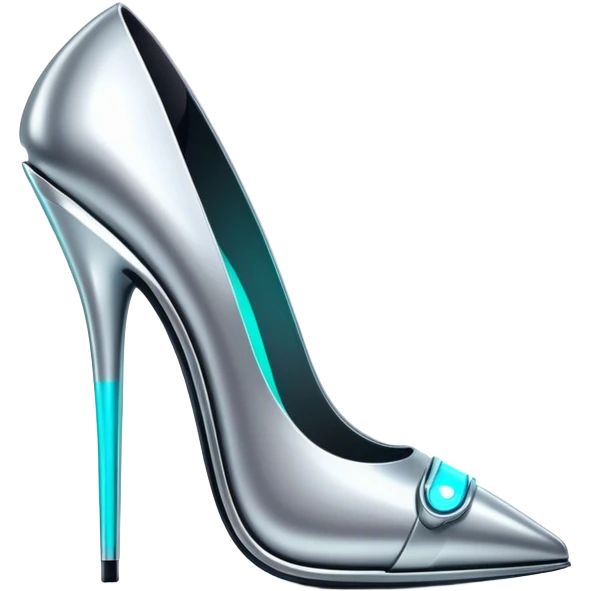 neon cyberpunk style 
stiletto emoji