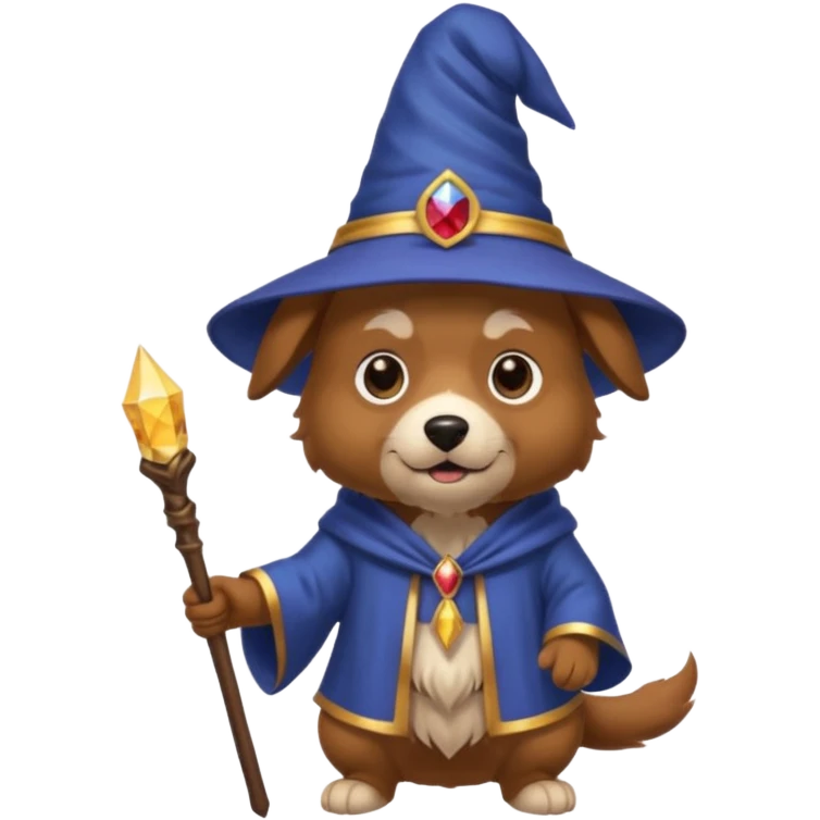 Dog wizard emoji