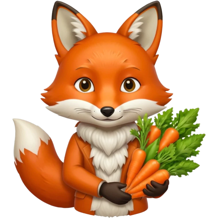 renard qui vend des légumes emoji