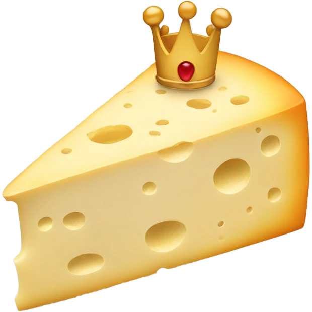 Cheese with crown emoji