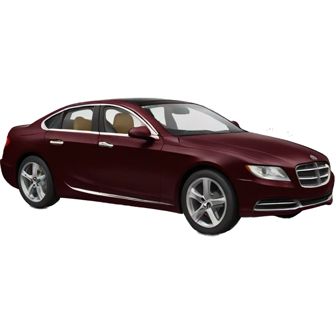 Fancy car dark wine red emoji
