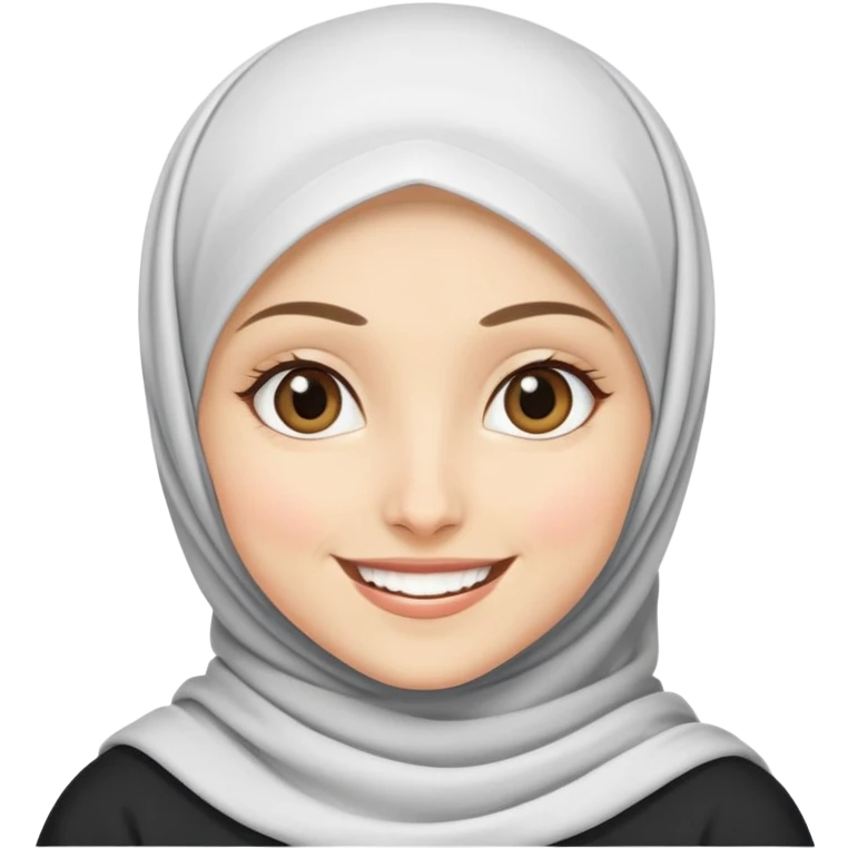 A white skinned hijabi girl emoji