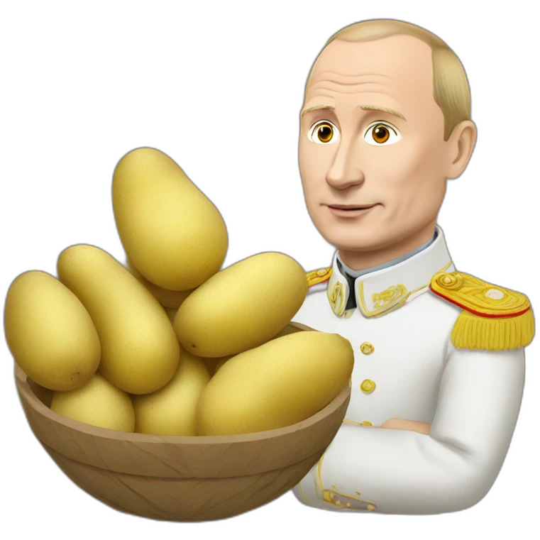 Putin with potatoes emoji