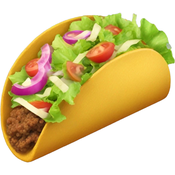 Pink Taco Bell taco  with glitter  emoji