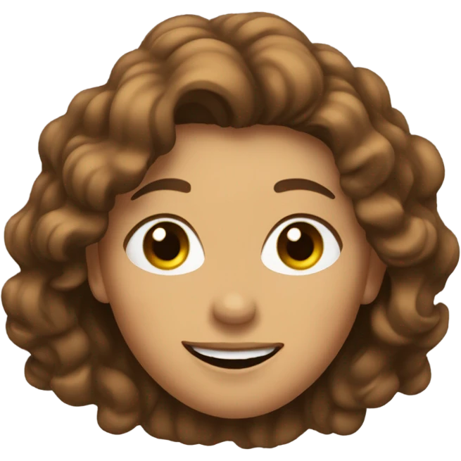 a woman with wavy hair and brown eyes thumbs up emoji