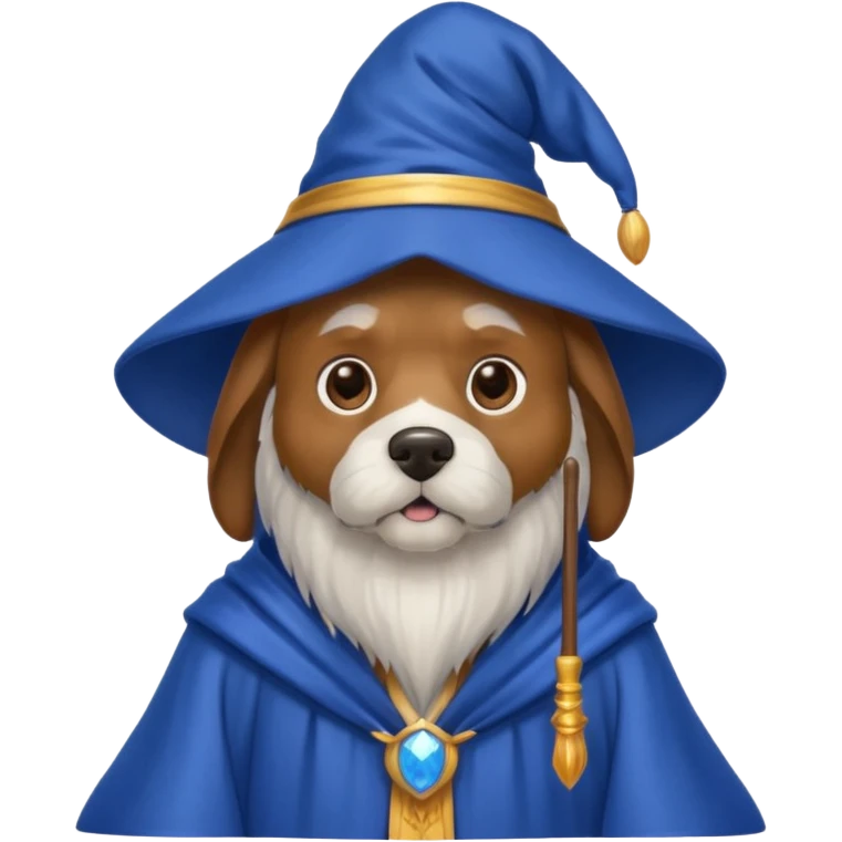 Dog wizard emoji