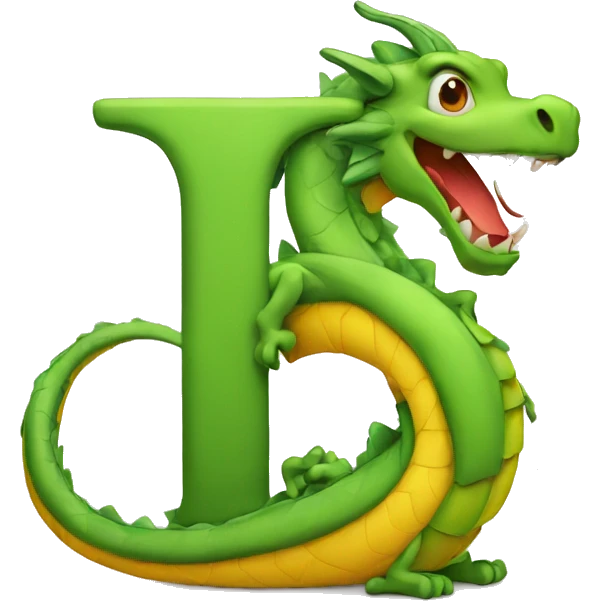 letter H with dragon emoji