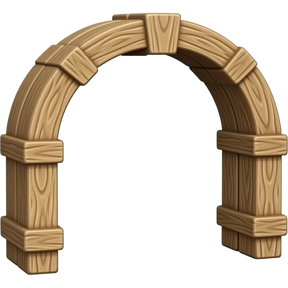 Wooden arch emoji
