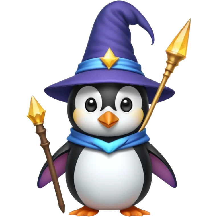 penguin wizard emoji