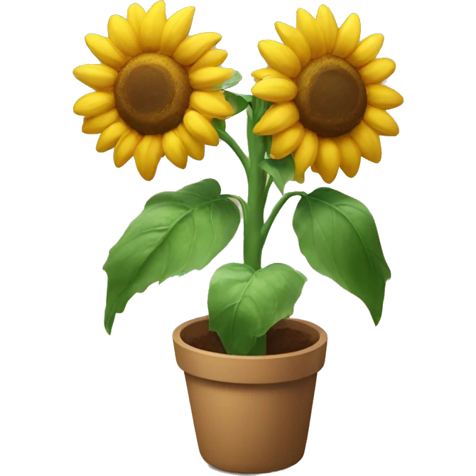 Sunflower with AirPods  emoji
