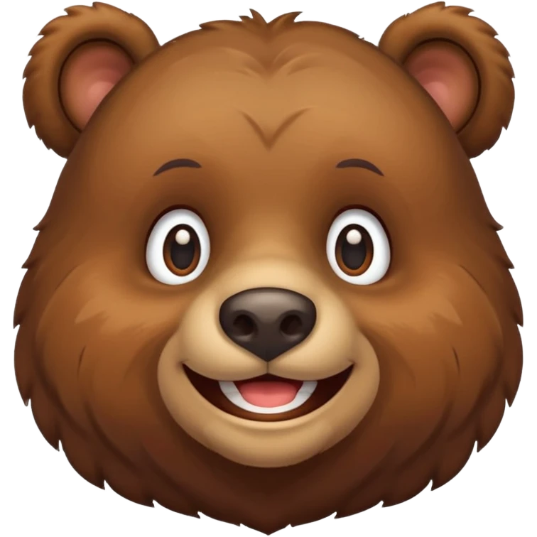 Bear smiling emoji